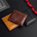 GENODERN Genuine Leather Bifold RFID Blocking Men's Wallet
