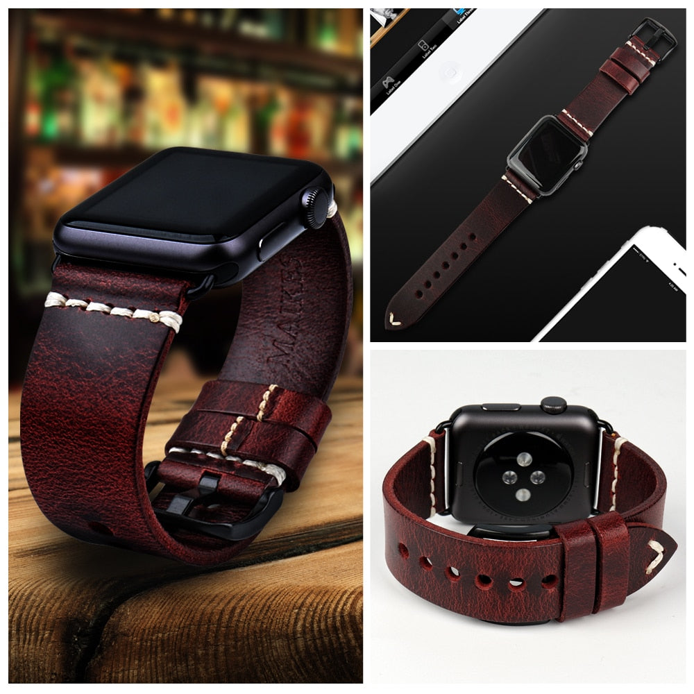 Apple Watch Band Collection  Leather Rally Apple Watch Band – My Designer  Collective