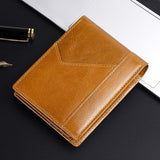 GENODERN Genuine Leather Bifold RFID Blocking Men's Wallet