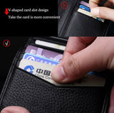 WILLIAMPOLO Genuine Leather Ultra-thin Slim Wallet - 3 Colours available