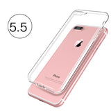 Transparent Silicone Case for iPhone 4, 4S, 5, 5S, SE, 6, 6S, 6 Plus, 6S Plus, 7, 7 Plus For iphone 7 Plus by PZOZ - Titanwise