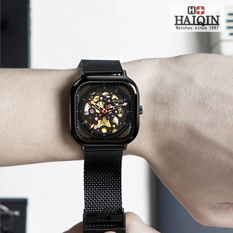 Reloj fashion haiqin automatico