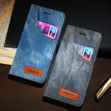 FLOVEME Denim Pocket Phone Case for iPhone 6, 6 Plus, 6S, 6S Plus, 7, 7 Plus, 8, 8 Plus