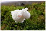 2 Piece Set Mini Sheep, Rabbits or Swans Terrarium Decoration