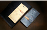 FLOVEME Original Denim Jean Case For iPhone 6, 6 Plus, 6S, 6S Plus, 7, 7 Plus, 8, 8 Plus