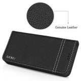 GEBEI Genuine Leather Magnetic Flip Wallet Case for iPhone 6, 6 Plus, 6S, 6S Plus, 7, 7 Plus, 8, 8 Plus, X, XR, XS, XS Max, 11, 11 Pro, 11 Pro Max