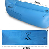 Inflatable Air Sofa/Bed/Sleeping Bag With Side Pocket