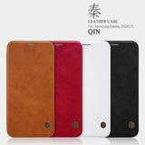 Nillkin Qin Series PU Leather Flip Wallet Case For Samsung Galaxy Phones