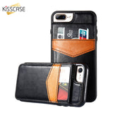 KISSCASE Leather Vertical Flip Pouch Wallet Case for iPhone 6, 6 Plus, 6S, 6S Plus, 7, 7 Plus, 8, 8 Plus, X, XR, XS, XS Max, SE 2020/2022, 11, 11 Pro, 11 Pro Max, 12 Mini, 12, 12 Pro, 12 Pro Max, 13 Mini, 13, 13 Pro, 13 Pro Max
