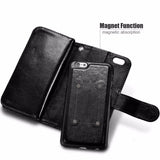 Double Flip Magnetic Leather Wallet Case For Samsung Galaxy Phones (S5, S6, S7, S8, S9, S10, Note 4, 5, 8, 9)