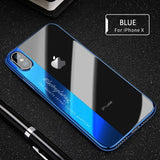 RAXFLY Luxury Transparent Case with Plated Frame For iPhone 6, 6 Plus, 6S, 6S Plus, 7, 7 Plus, 8, 8 Plus, X, XR, XS, XS Max, 11, 11 Pro, 11 Pro Max, Samsung Galaxy S8, S8 Plus, S9, S9 Plus, Note 8