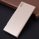 Asuwish Smart Window View Leather Flip Case For Sony Xperia L1, L2, XA, XA1, XA1 Ultra, XA2, XA2 Ultra