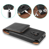 Universal Leather Phone Wallet Belt Clip Pouch Case - Comes in 3 sizes.