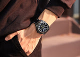 MEGIR Official Branded ML2128G Sports Chronograph Men's Quartz Watch - Genuine Leather Strap