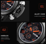 MEGIR Official Branded MN2002G Sport Chronograph Men's Quartz Watch - Durable Alloy Casing
