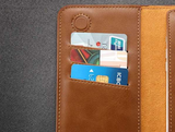 FLOVEME Genuine Leather Universal Mobile Phone Wallet Case