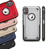 Dual Layer Matte Armour Case For iPhone 6, 6 Plus, 6S, 6S Plus, 7, 7 Plus, 8, 8 Plus, X, XR, XS, XS Max