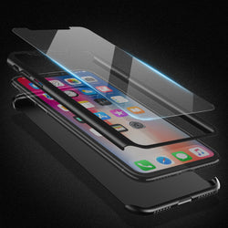 FLOVEME Full Body Case For iPhone 6, 6 Plus, 6S, 6S Plus, 7, 7 Plus, 8, 8 Plus, X, XR, XS, XS Max + FREE Tempered Glass Screen Protector