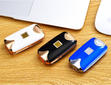 Fingerprint Recognition USB Rechargeable Plasma Lighter with Double Arc Pulse