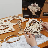 Robotime Official LK201 Perpetual Calendar Wood Model Building Kit Puzzle - Self-Assembly/DIY Gift