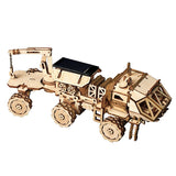 Robotime Official LS402 Wood Solar Powered 3D Moving Model/Puzzle - Creative Self-assembled/DIY Gift