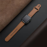 CRESTED Genuine Leather Strap Band for Apple Watch Series 1, 2, 3, 4, 5