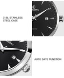 STARKING Official AM0184 40mm Luxury Stainless Steel Mechanical Men's Watch - Sapphire Crystal