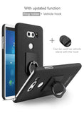 IMAK High Quality Matte Textured Case For LG V30 with Detachable Ring Grip and Screen Protector
