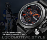 MEGIR Official Branded MN2002G Sport Chronograph Men's Quartz Watch - Durable Alloy Casing