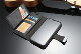 FLOVEME Double Flip Leather Wallet Case For iPhone 5, 5S, 5C, SE, 6, 6 Plus, 6S, 6S Plus, 7, 7 Plus, 8, 8 Plus, X, XR, XS, XS Max, 11, 11 Pro, 11 Pro Max