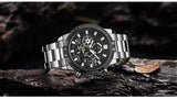 MEGIR Official Branded MS2108G Luxury Stainless Steel Men's Watch - Quartz Chronograph