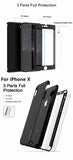 FLOVEME Full Body Case For iPhone 6, 6 Plus, 6S, 6S Plus, 7, 7 Plus, 8, 8 Plus, X, XR, XS, XS Max + FREE Tempered Glass Screen Protector