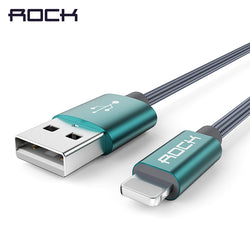 ROCK Nylon Braided Lightning Charging Cable for Apple Devices