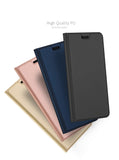 DUX DUCIS Luxury Leather Flip Wallet Case For Motorola Moto G6, G6 Plus