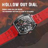 STARKING Official AM0350HJ52/HJ22 Double-Sided Hollow Skeleton 43mm Luxury Stainless Steel Men's Mechanical Watch