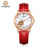 STARKING Official Branded AL0231 Luxury Stainless Steel Mechanical Women's Watch - Automatic Self-Winding Skeleton Movement - Sapphire Crystal Glass