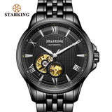 STARKING Official Branded AM0813 Luxury Stainless Steel Mechanical Men's Watch - Automatic Self-Winding Skeleton Movement - Sapphire Crystal Glass