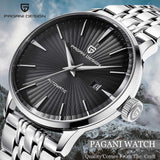 PAGANI DESIGN Official PD-2770 Luxury Stainless Steel Men's Mechanical Watch - Seagull 2813 Automatic Movement - Sunburst Dial
