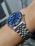 CADISEN Official Branded C8053 Luxury Stainless Steel Mechanical Men's Watch - Automatic Self-Winding Movement - Sapphire Crystal Glass with Cyclops - Japanese Miyota Movement Available