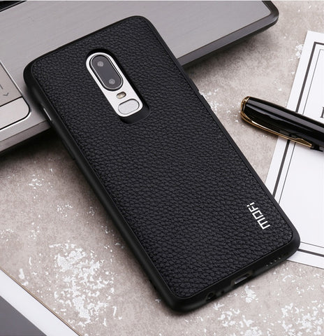 MOFi Luxury PU Leather OnePlus 6 Case