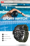 PANARS Rugged Outdoor Military Sports Series Watch - 50 Metres Water Resistance and Digital LED Back-light