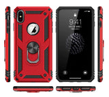 HAISSKY Armour Kickstand Magnetic Ring Grip Holder Case for iPhone 6, 6 Plus, 6S, 6S Plus, 7, 7 Plus, 8, 8 Plus, X, XR, XS, XS Max, 11, 11 Pro, 11 Pro Max, SE 2020