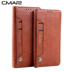 Luxury Leather Magnetic Flip Wallet Case For Samsung Galaxy S7, S7 Edge, S8, S8 Plus, S9, S9 Plus, S10, S10 Plus, S10 5G, S20, S20 Plus, S20 Ultra, Note 8, Note 9, Note 10, Note 10 Plus with Side Card Holder