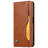 Magnetic Leather Flip Wallet Case with Front Card Holder for Samsung Galaxy A10, A20, A20E, A30, A40, A50, A60, A70, A80, A90