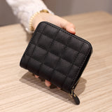 PassionFancy Women's PU Leather Compact Padded and Stitched Wallet Purse
