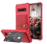 Magnetic Flip Bank Card Storage Case for Samsung Galaxy S9, S9 Plus, S10, S10E, S10 Plus, Note 9, Note 10, Note 10 Plus