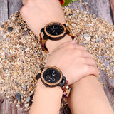 BOBO BIRD Multi-Coloured Wood Watch U-P14-1 - Men and Women Watches available with Gift Box