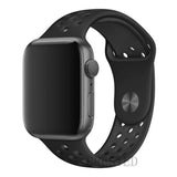 Sports Silicone Strap Band For Apple Watch Series 1, 2, 3, 4, 5 - Sports Holes and 2 Different Lengths