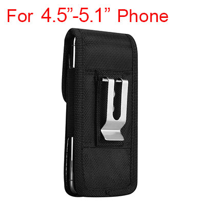Universal Nylon Belt Clip Phone Pouch Case with Velcro Closure