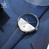 SHENGKE Official Minimalist Leather Men's and Women's Quartz Watch - Couple Watch Gift Set